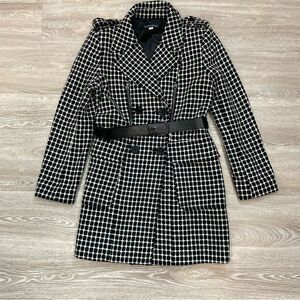 Franco Mirabelli Military Style Double Breasted Wool Coat